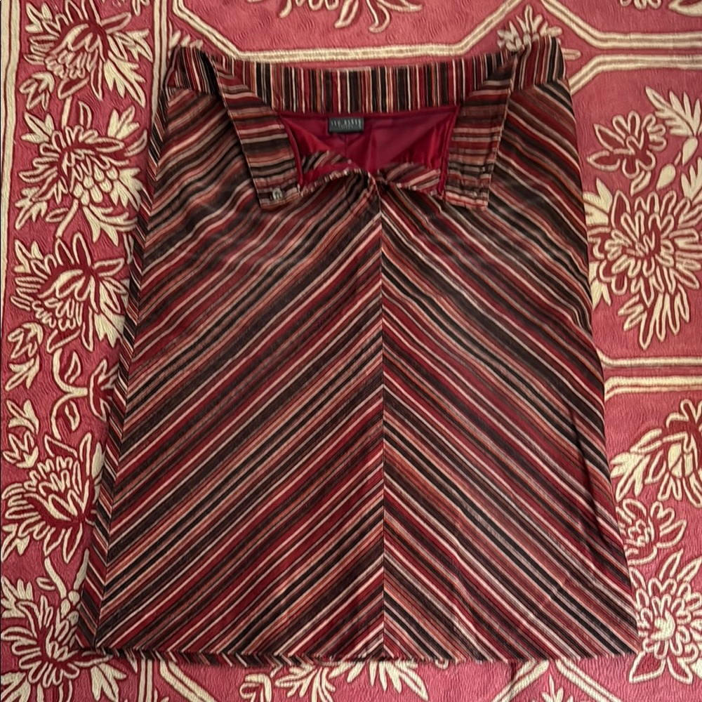 Ted Baker London Black and Pink Mini Pencil Skirt